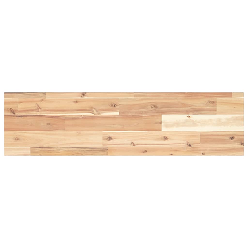 Schweberegale 2 Stk. 80x20x2 cm Massivholz Akazie Unbehandelt
