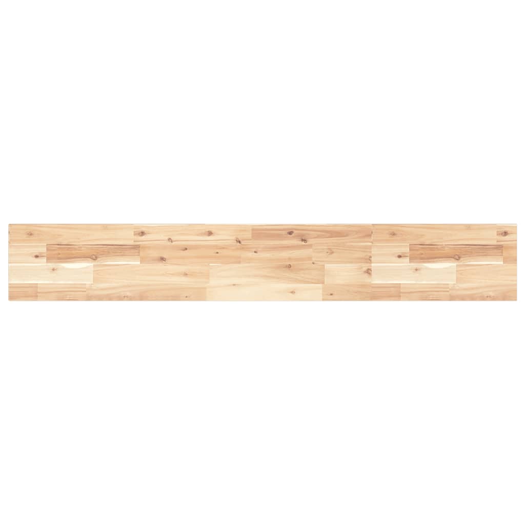 Schweberegale 2 Stk. 120x20x2 cm Massivholz Akazie Unbehandelt