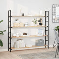 Schweberegale 4 Stk. 120x20x2 cm Massivholz Akazie Unbehandelt