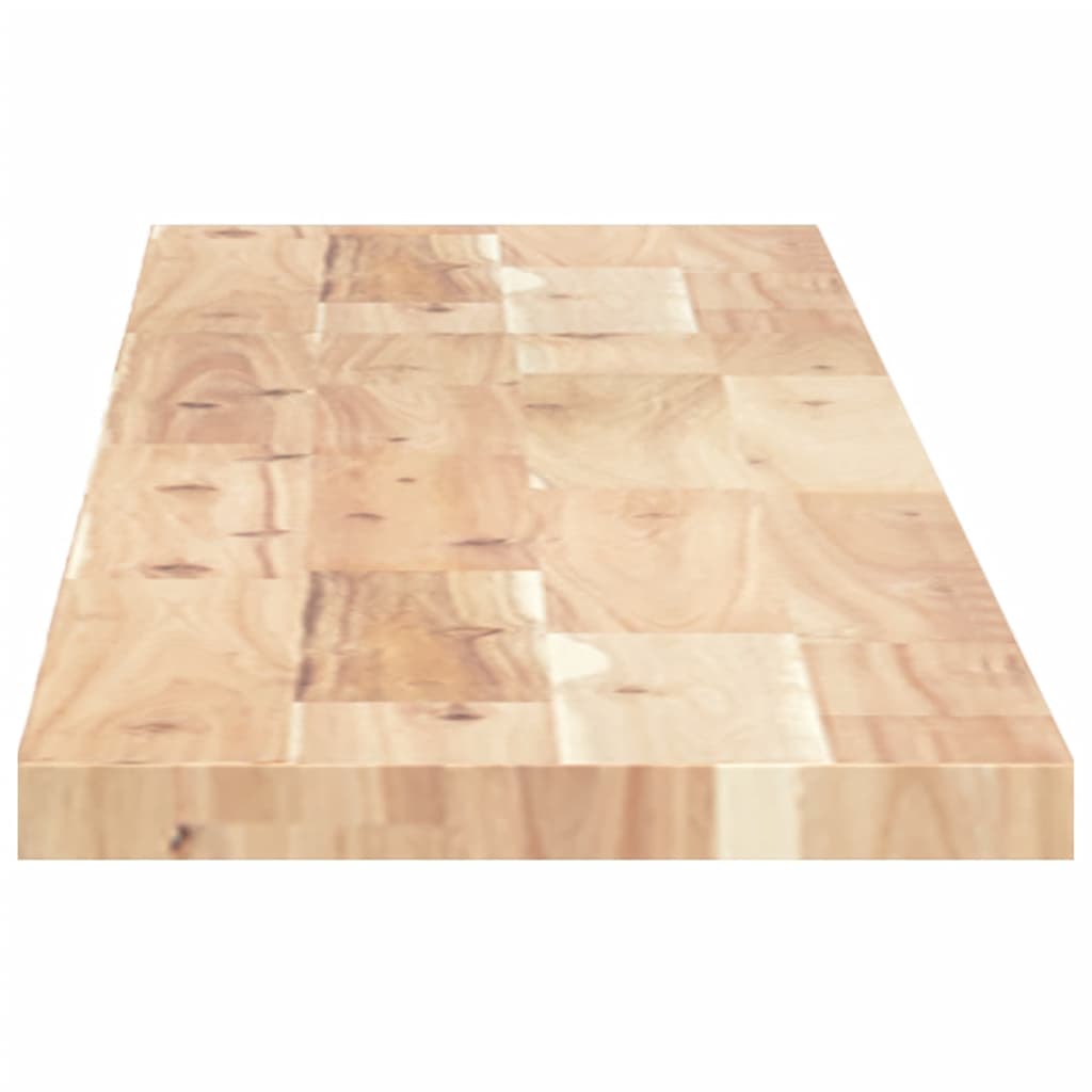 Schweberegal 160x20x2 cm Massivholz Akazie Unbehandelt