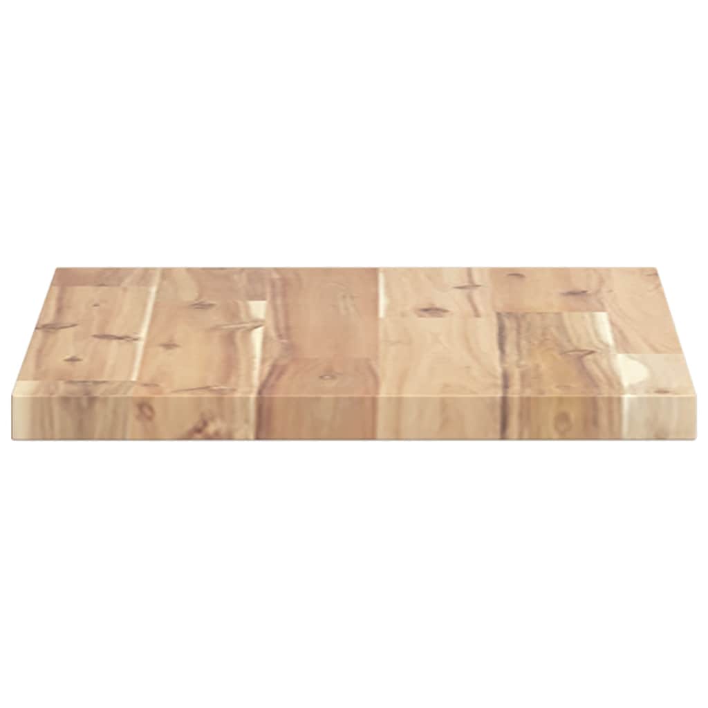 Schweberegale 2 Stk. 40x30x2 cm Massivholz Akazie Unbehandelt