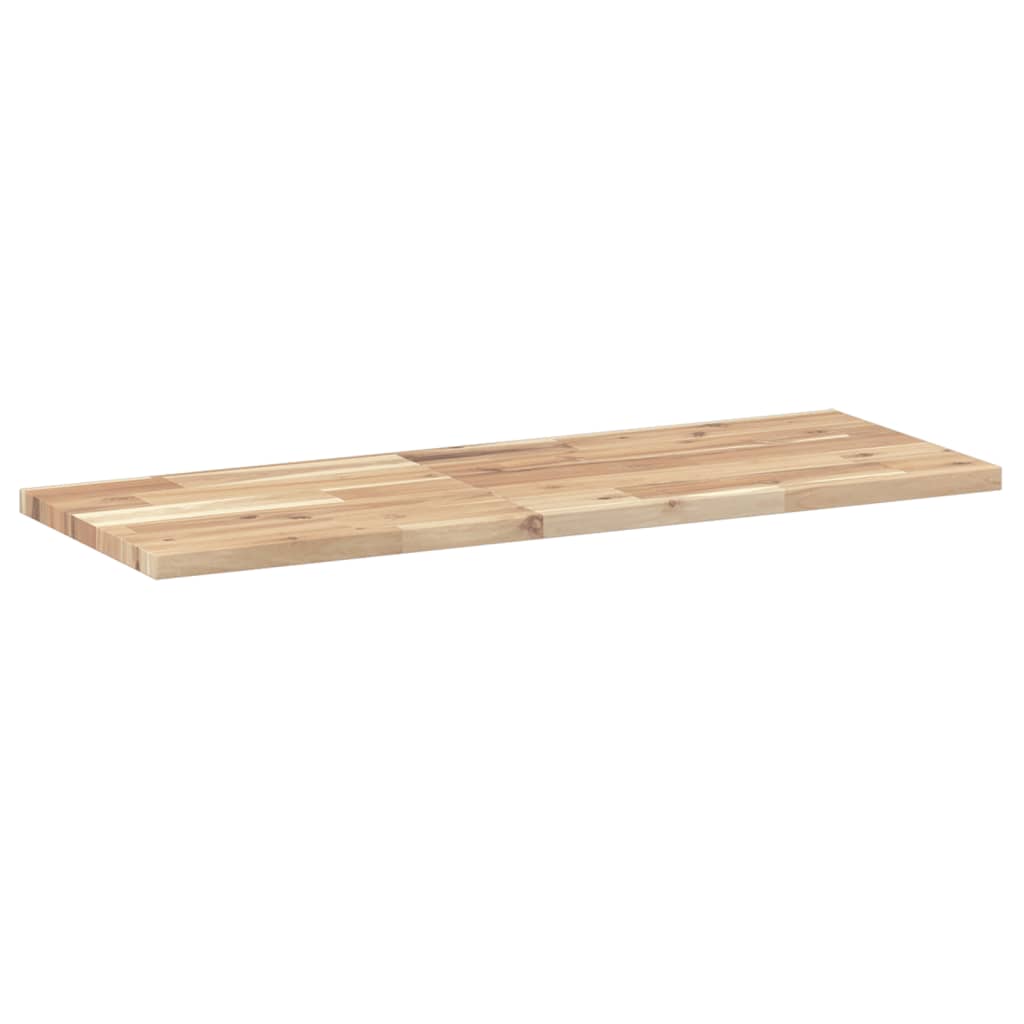 Schweberegal 80x30x2 cm Massivholz Akazie Unbehandelt