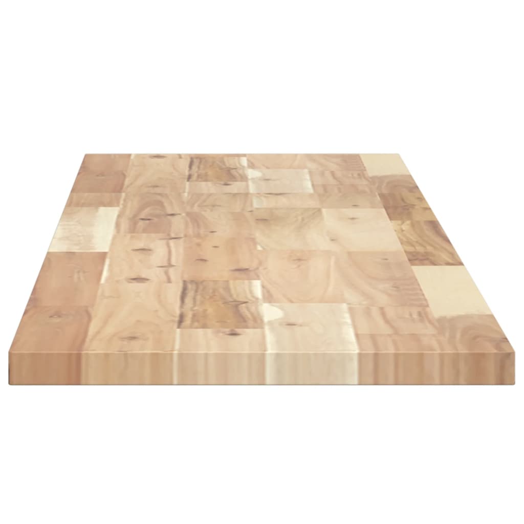Schweberegal 120x30x2 cm Massivholz Akazie Unbehandelt