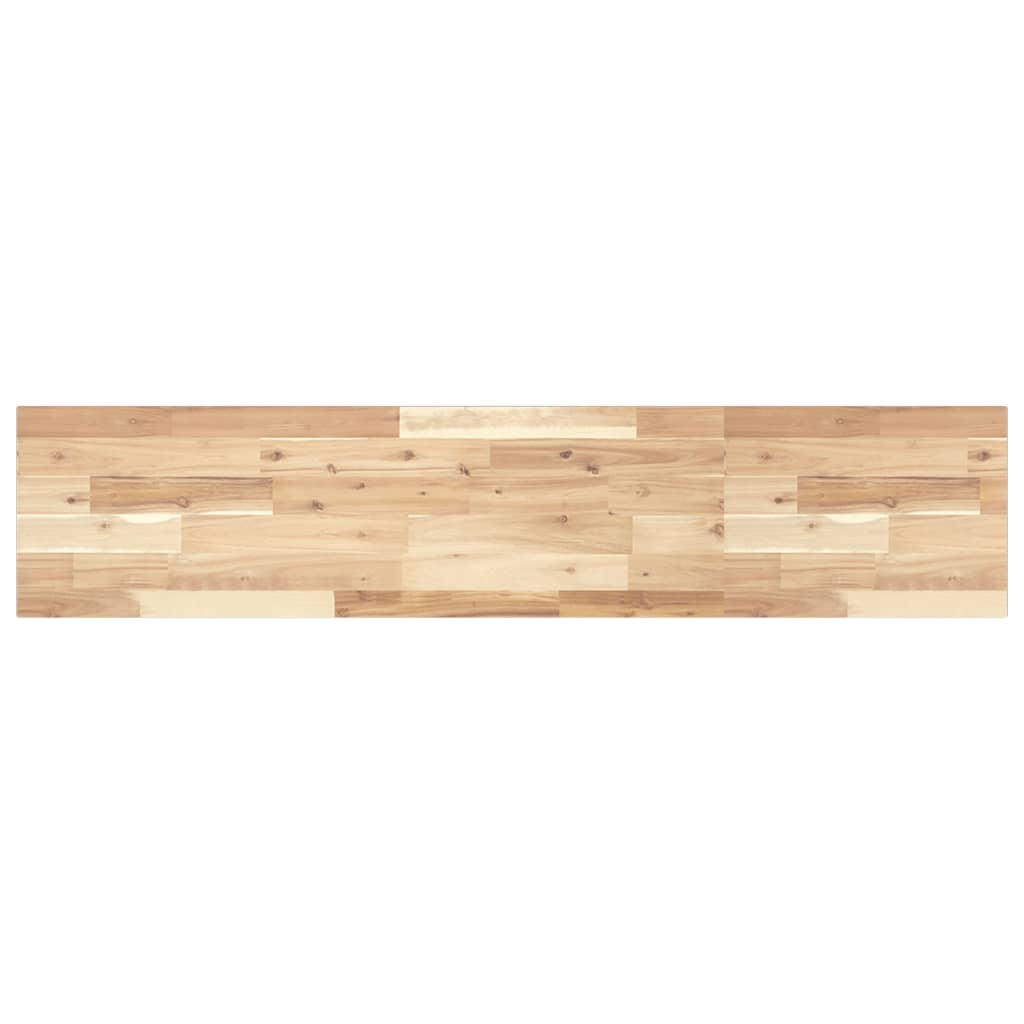 Schweberegal 140x30x2 cm Massivholz Akazie Unbehandelt