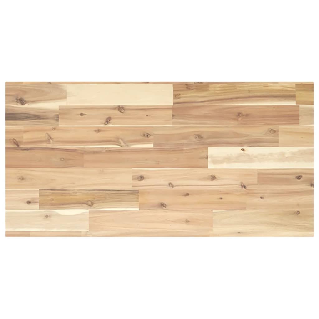 Schweberegal 100x40x2 cm Massivholz Akazie Unbehandelt