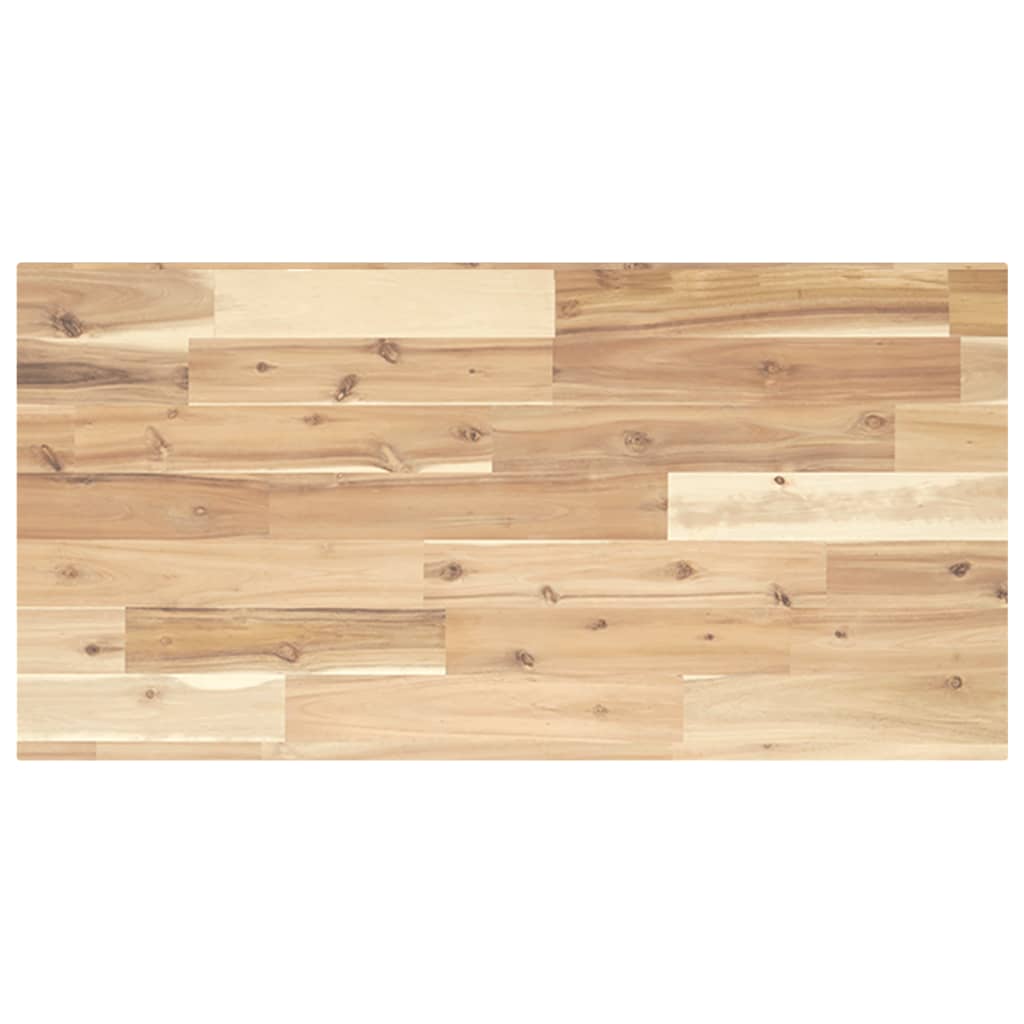 Schweberegale 2 Stk. 100x40x2 cm Massivholz Akazie Unbehandelt