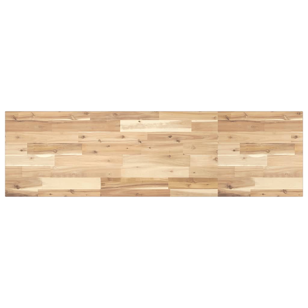 Schweberegal 120x40x2 cm Massivholz Akazie Unbehandelt