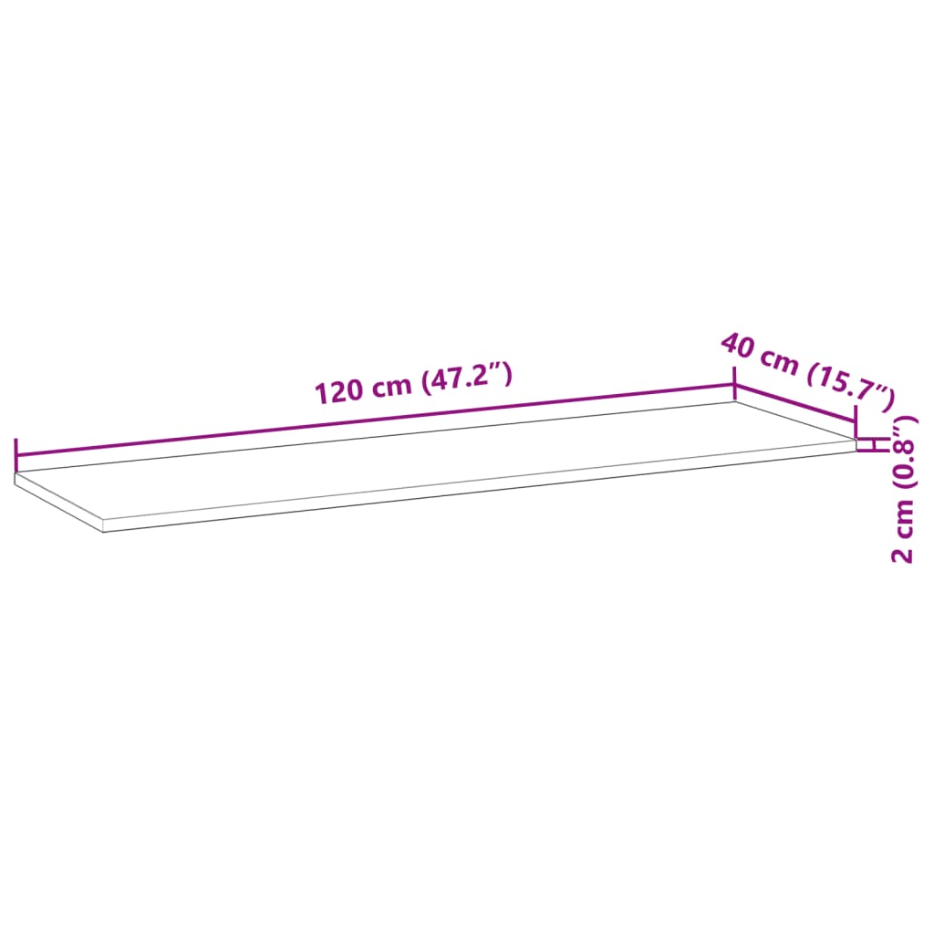 Schweberegale 4 Stk. 120x40x2 cm Massivholz Akazie Unbehandelt