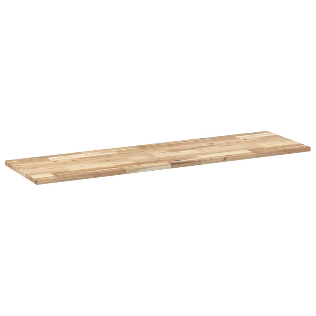 Schweberegal 160x40x2 cm Massivholz Akazie Unbehandelt