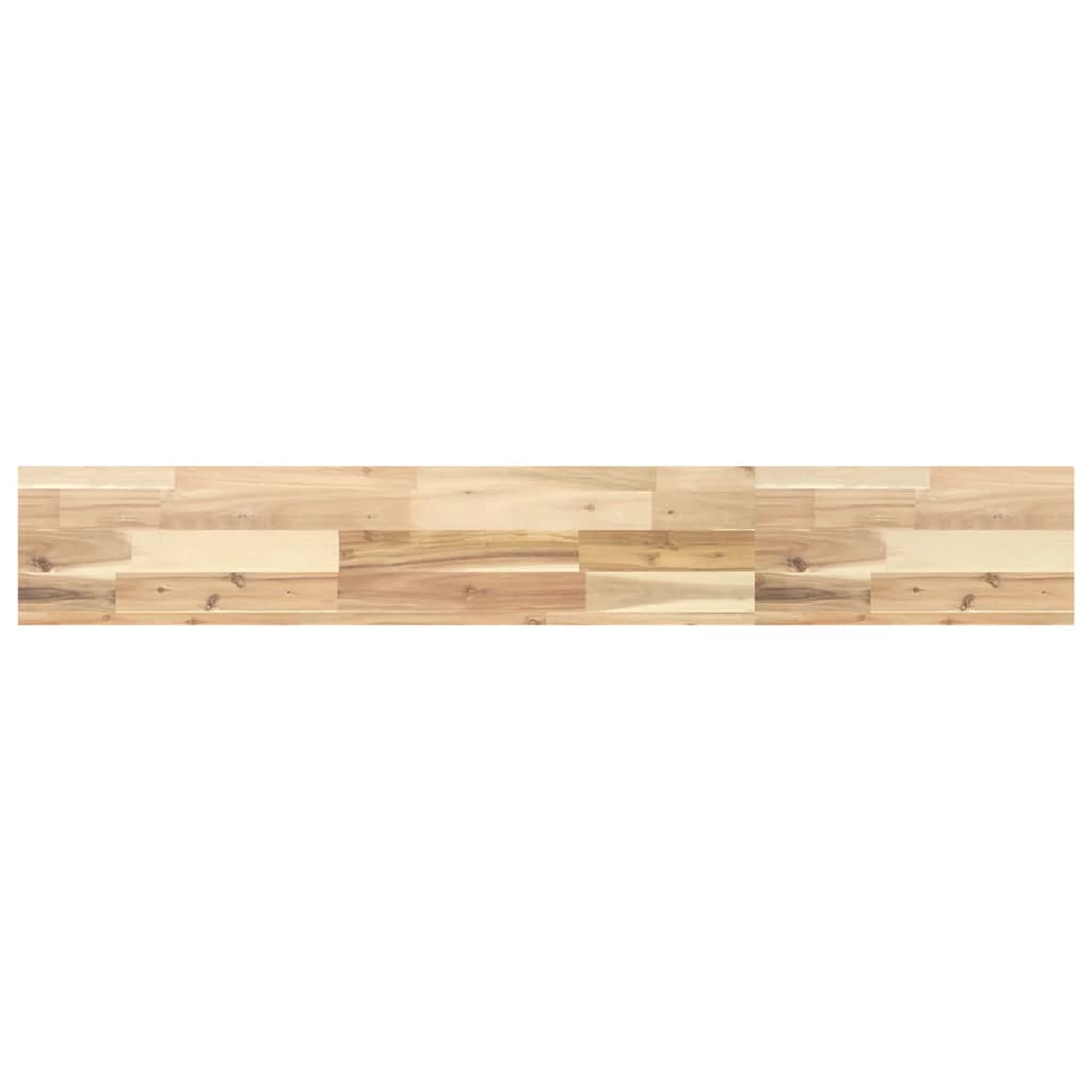 Schweberegal 120x20x4 cm Massivholz Akazie Unbehandelt