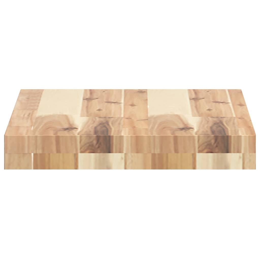 Schweberegal 40x30x4 cm Massivholz Akazie Unbehandelt