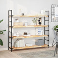 Schweberegale 4 Stk. 140x30x4 cm Massivholz Akazie Unbehandelt