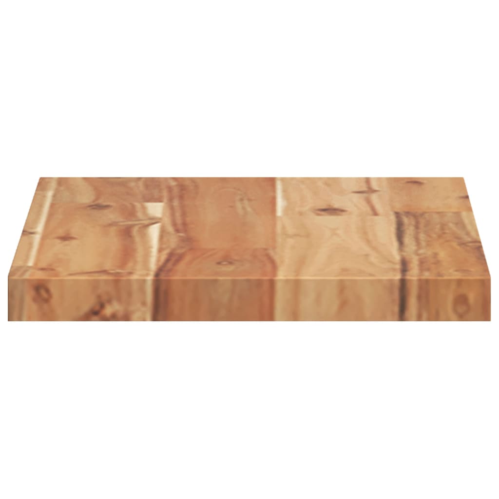 Schweberegale 2 Stk. 40x20x2 cm Massivholz Akazie Ölbehandelt