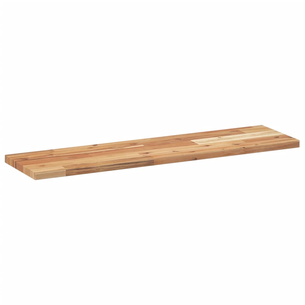 Schweberegale 2 Stk. 80x20x2 cm Massivholz Akazie Ölbehandelt