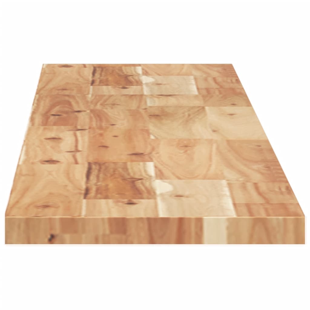 Schweberegale 4 Stk. 120x20x2 cm Massivholz Akazie Ölbehandelt