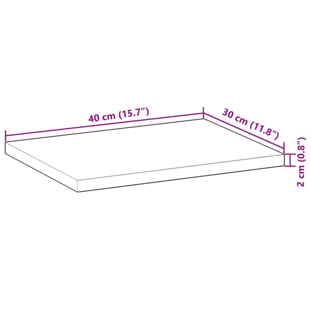 Schweberegale 3 Stk. 40x30x2 cm Massivholz Akazie Ölbehandelt