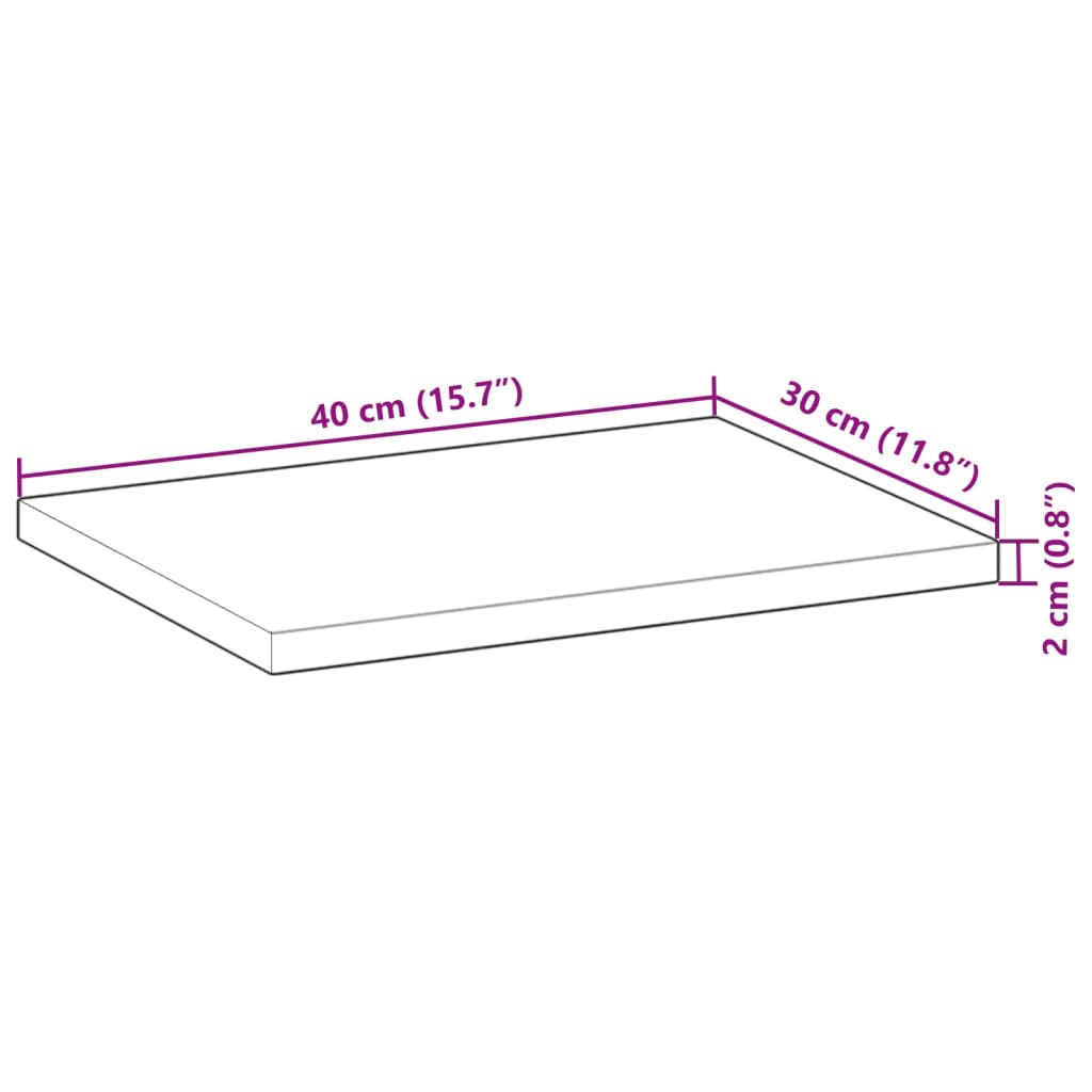 Schweberegale 4 Stk. 40x30x2 cm Massivholz Akazie Ölbehandelt