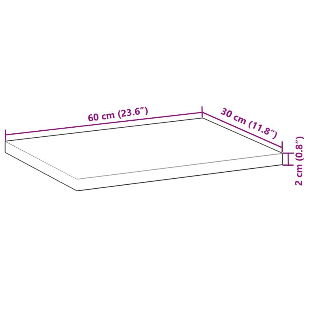 Schweberegale 3 Stk. 60x30x2 cm Massivholz Akazie Ölbehandelt
