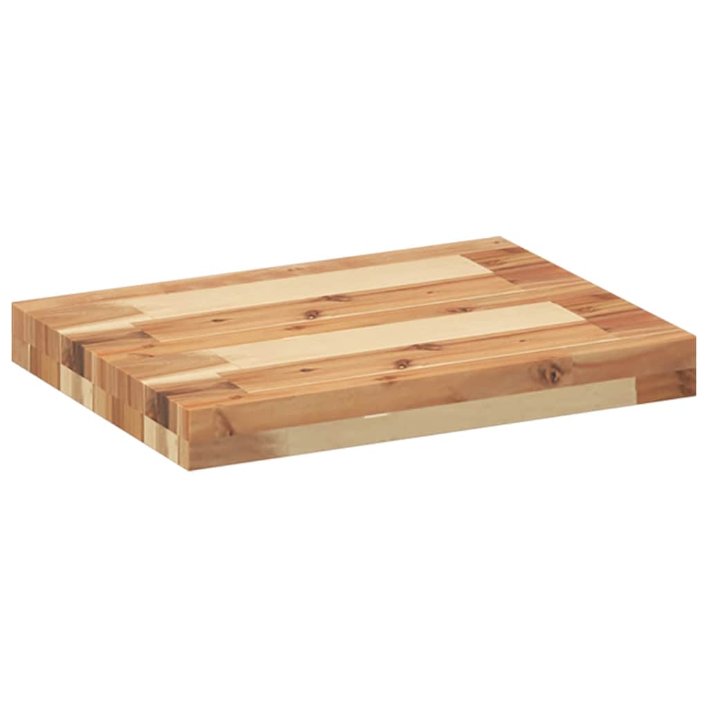 Schweberegale 2 Stk. 40x30x4 cm Massivholz Akazie Ölbehandelt