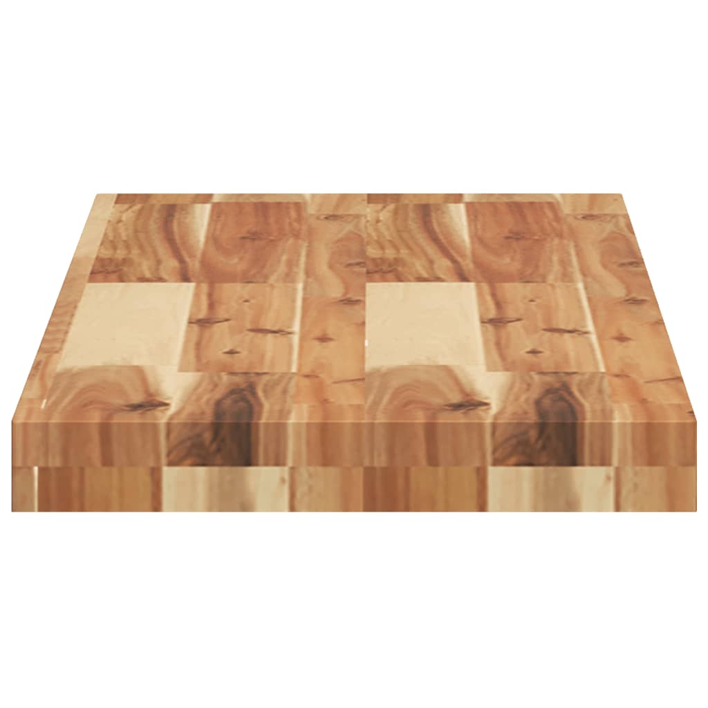 Schweberegale 2 Stk. 80x30x4 cm Massivholz Akazie Ölbehandelt