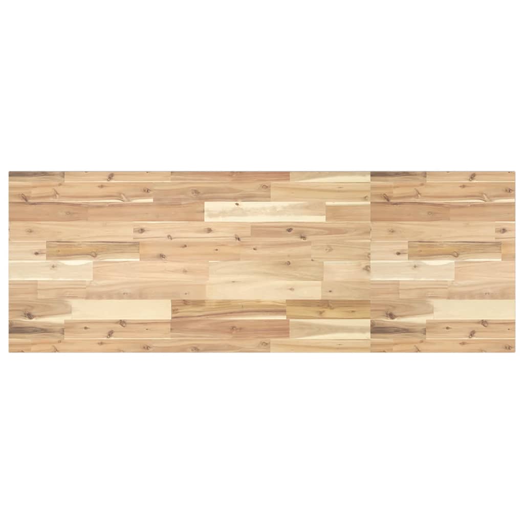 Waschtischplatte Unbehandelt 140x50x2 cm Massivholz Akazie