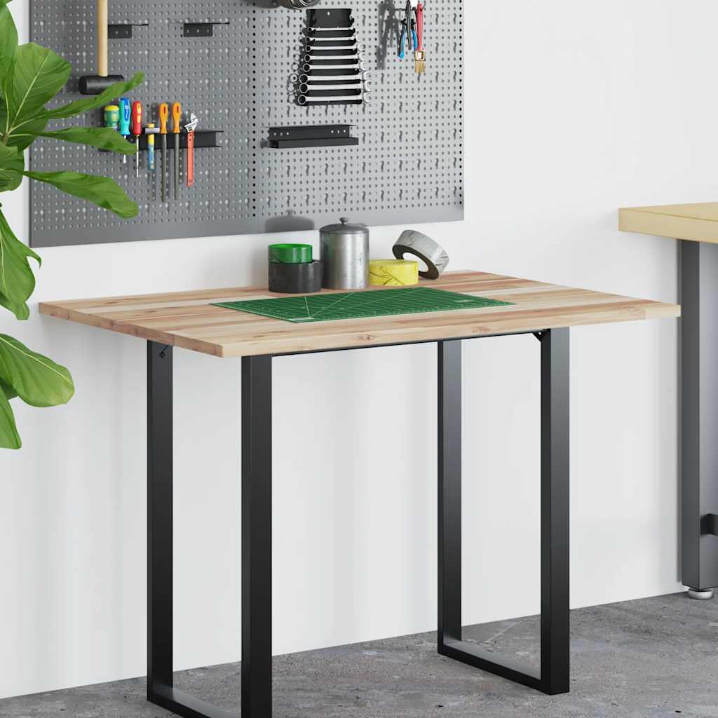 Schreibtischplatte Unbehandelt 80x70x2 cm Massivholz Akazie