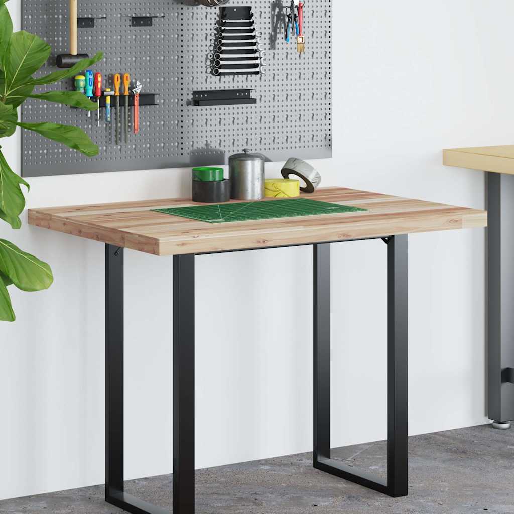 Schreibtischplatte Unbehandelt 120x70x4 cm Massivholz Akazie