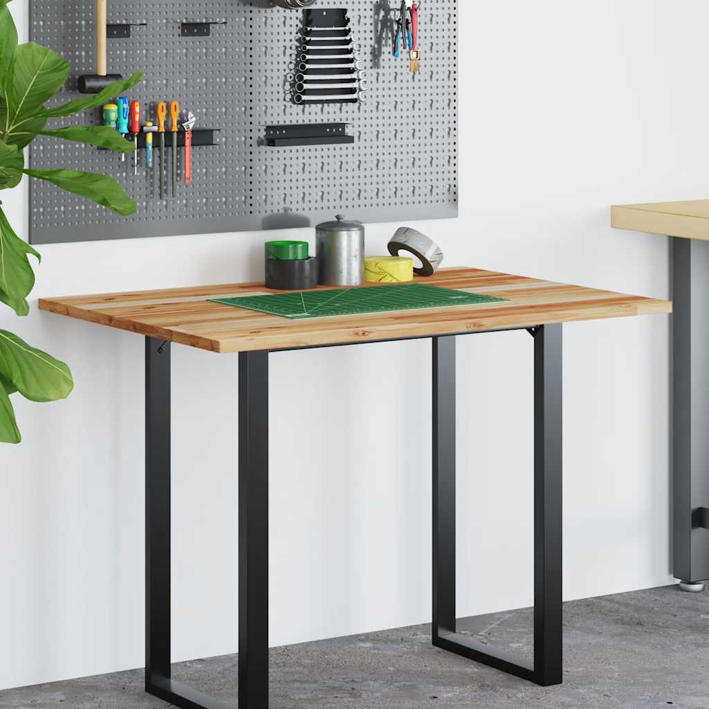 Schreibtischplatte Ölbeschichtung 100x80x2 cm Massivholz Akazie