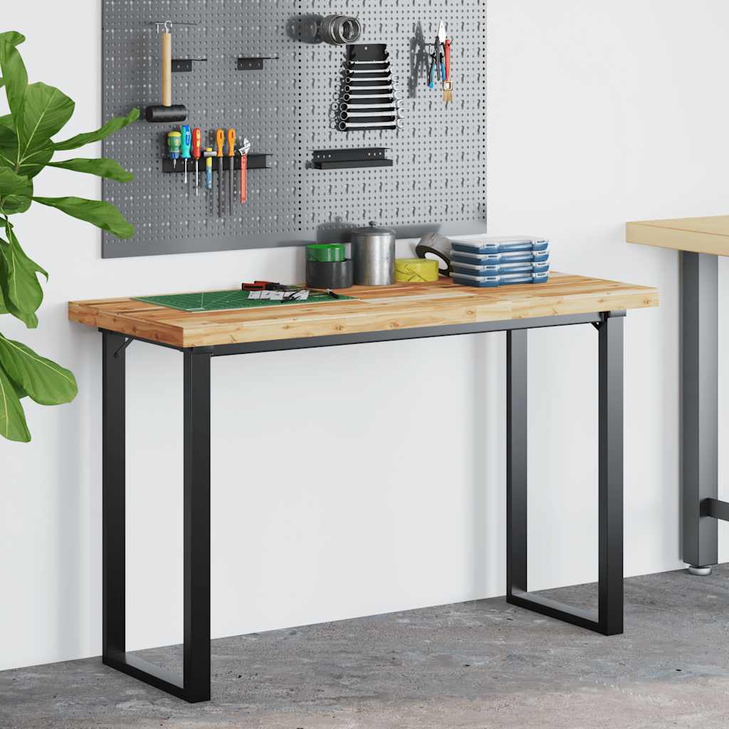 Schreibtischplatte Ölbeschichtung 120x60x4 cm Massivholz Akazie