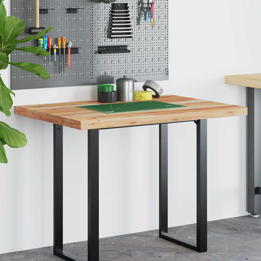 Schreibtischplatte Ölbeschichtung 120x70x4 cm Massivholz Akazie
