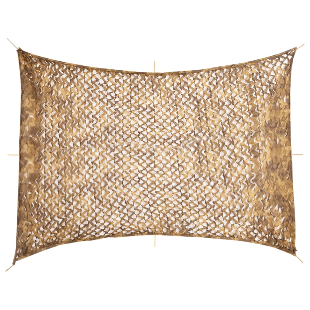 Tarnnetz mit Aufbewahrungstasche 516x400 cm Sandfarbe