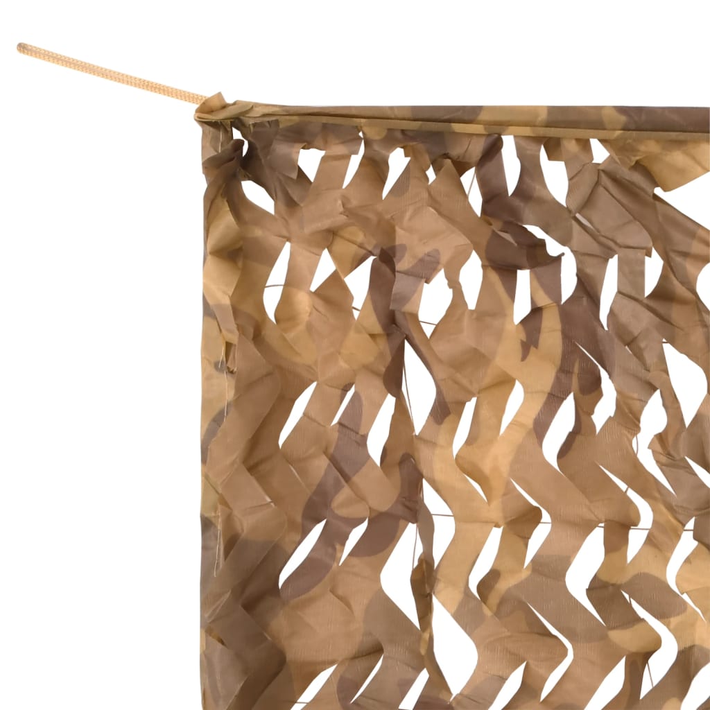 Tarnnetz mit Aufbewahrungstasche 600x414 cm Sandfarbe