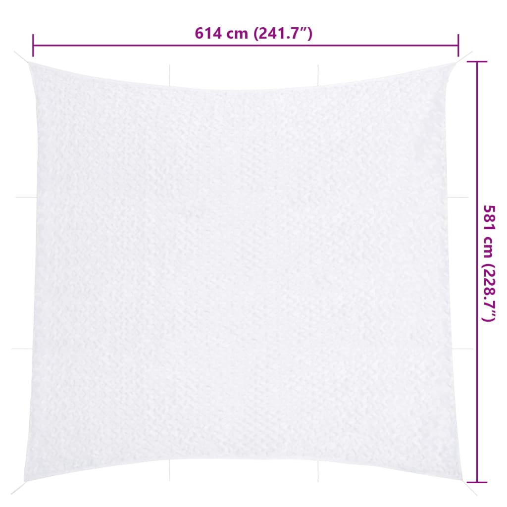 Tarnnetz mit Aufbewahrungstasche 614x581 cm Weiß