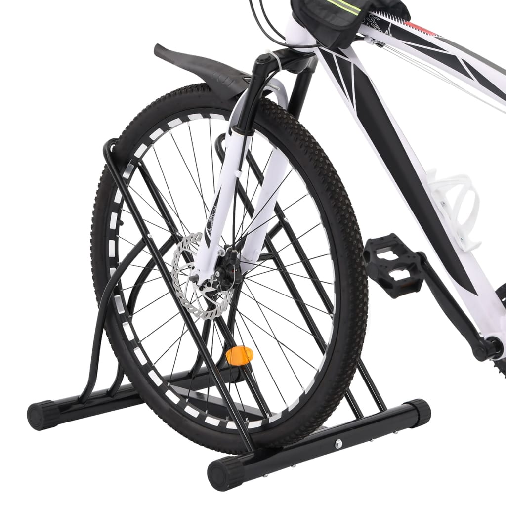 Fahrradständer für 2 Fahrräder Freistehend Stahl