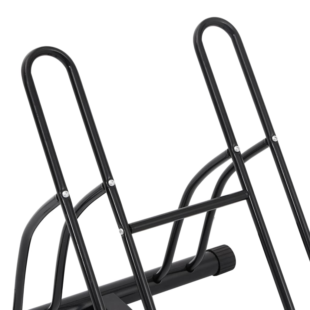 Fahrradständer für 2 Fahrräder Freistehend Stahl