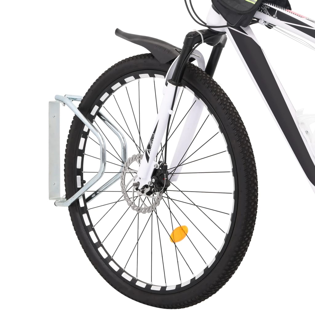 Fahrradständer 2 Stk. Wandmontage Verzinkter Stahl