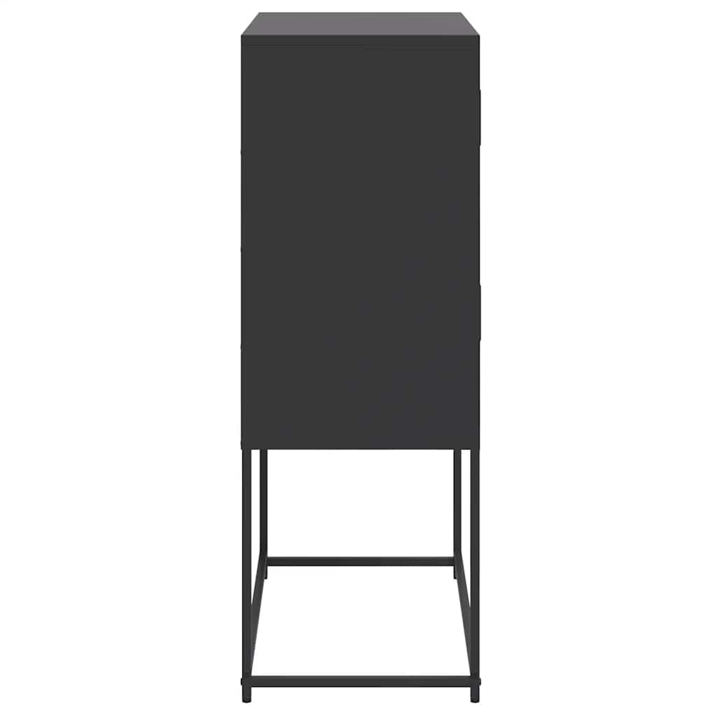 Sideboard Schwarz 68,5x38,5x107 cm Stahl