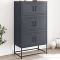 Sideboard Anthrazit 68,5x38,5x123,5 cm Stahl