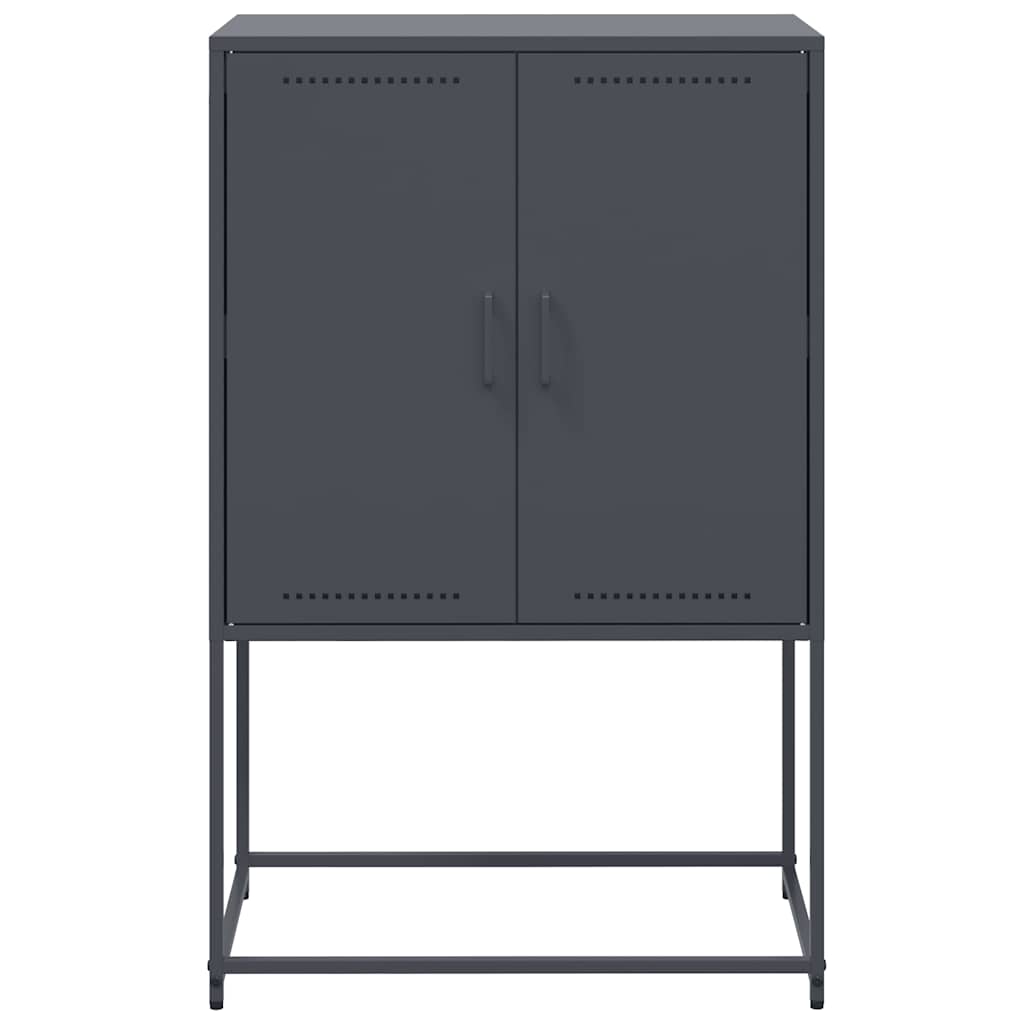 Highboard Anthrazit 68,5x38,5x107 cm Stahl