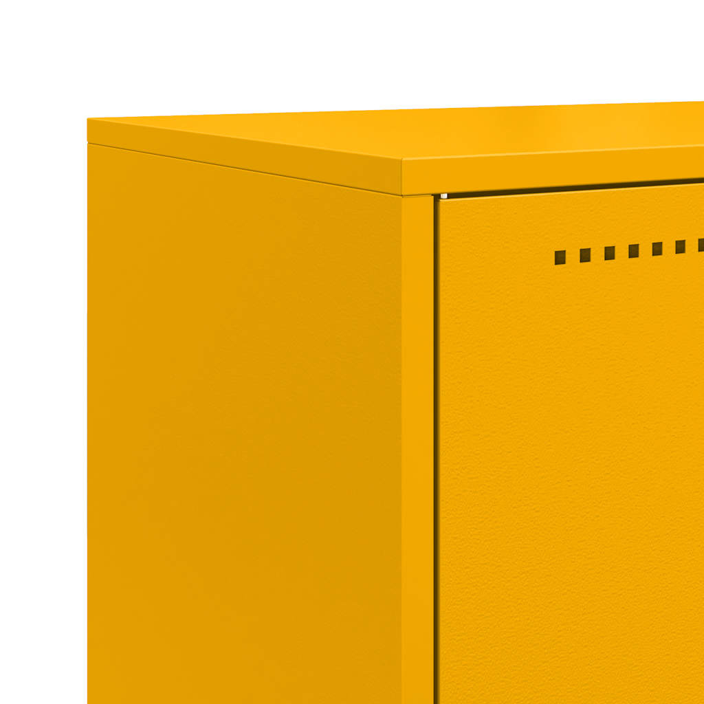 Highboard Senfgelb 68,5x38,5x107 cm Stahl