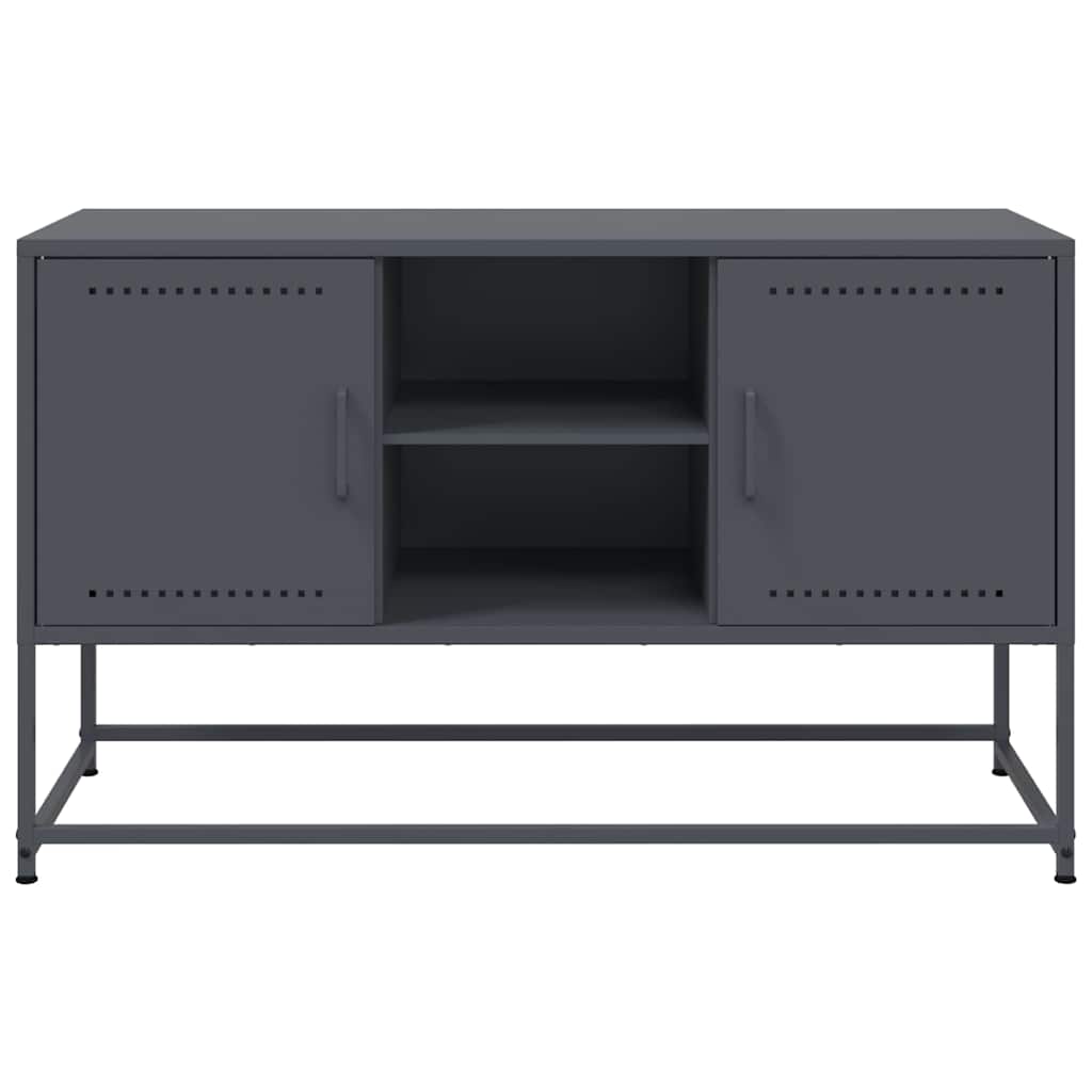 TV-Schrank Anthrazit 100,5x39x60,5 cm Stahl