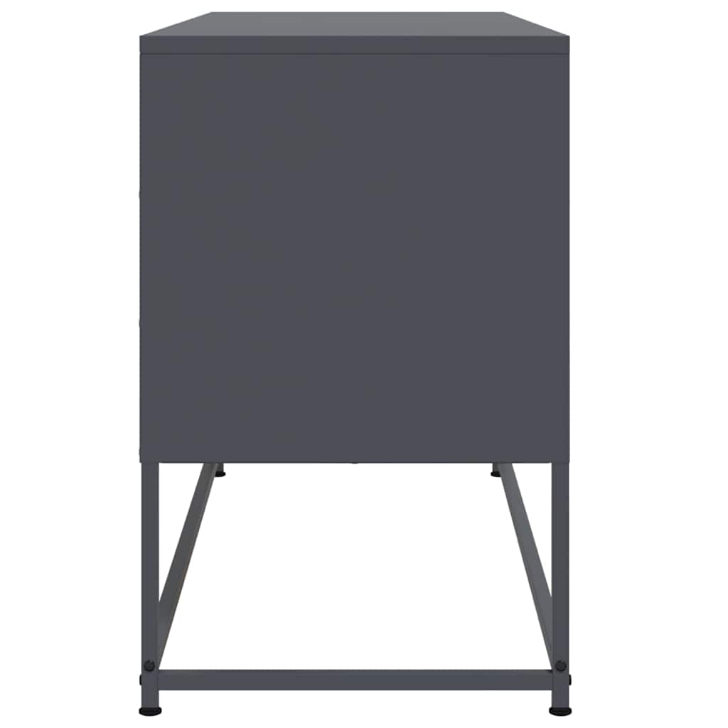 TV-Schrank Anthrazit 100,5x39x60,5 cm Stahl
