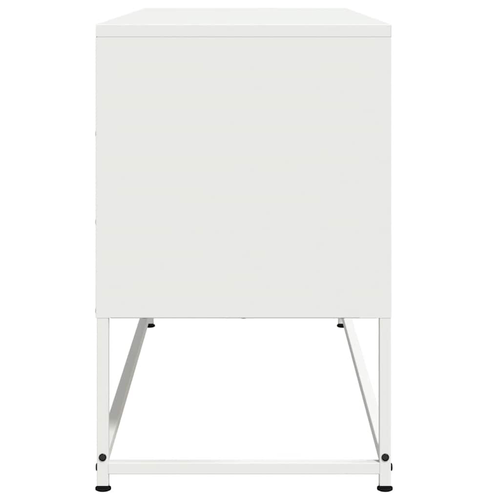 TV-Schrank Weiß 100,5x39x60,5 cm Stahl