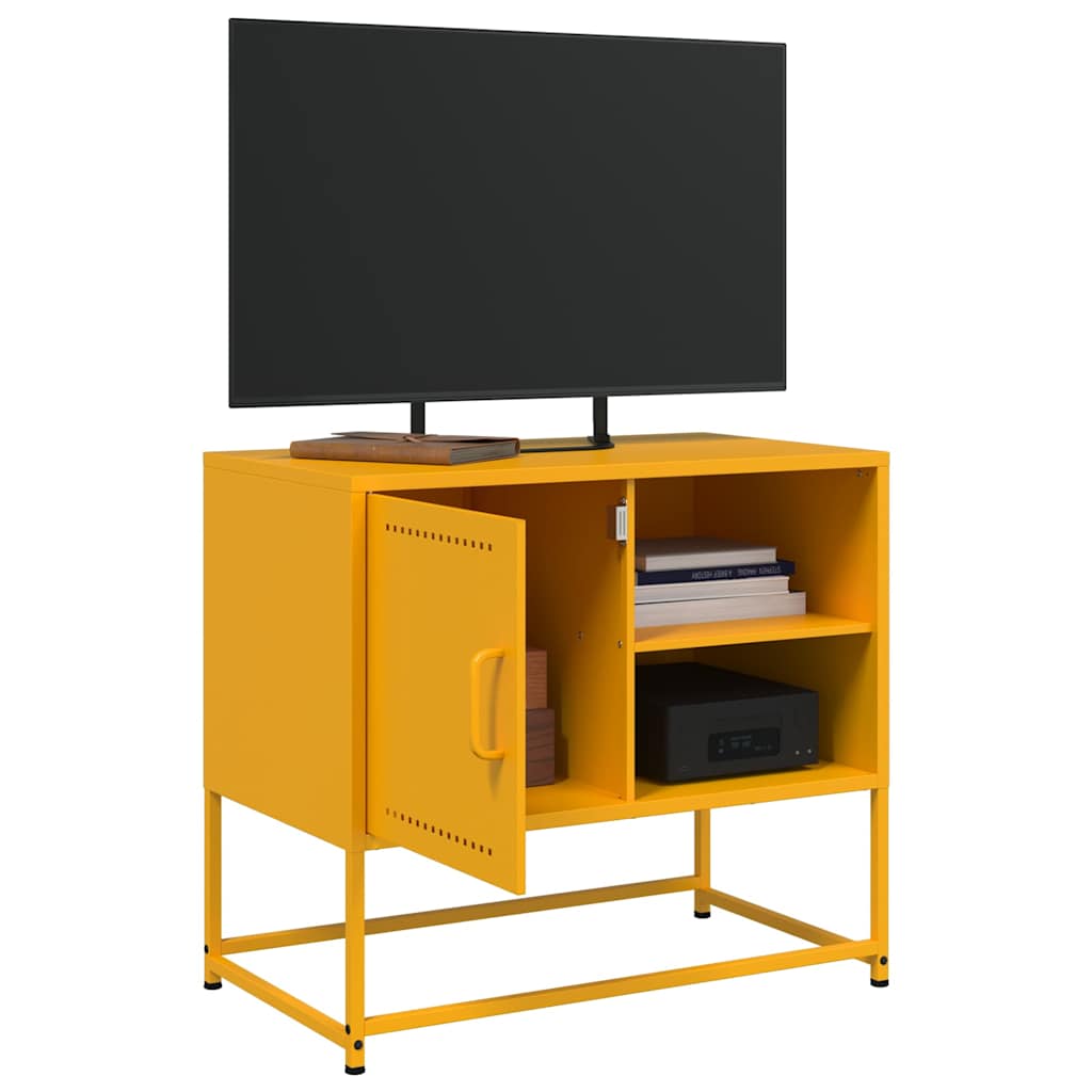 TV-Schrank Senfgelb 68x39x60,5 cm Stahl