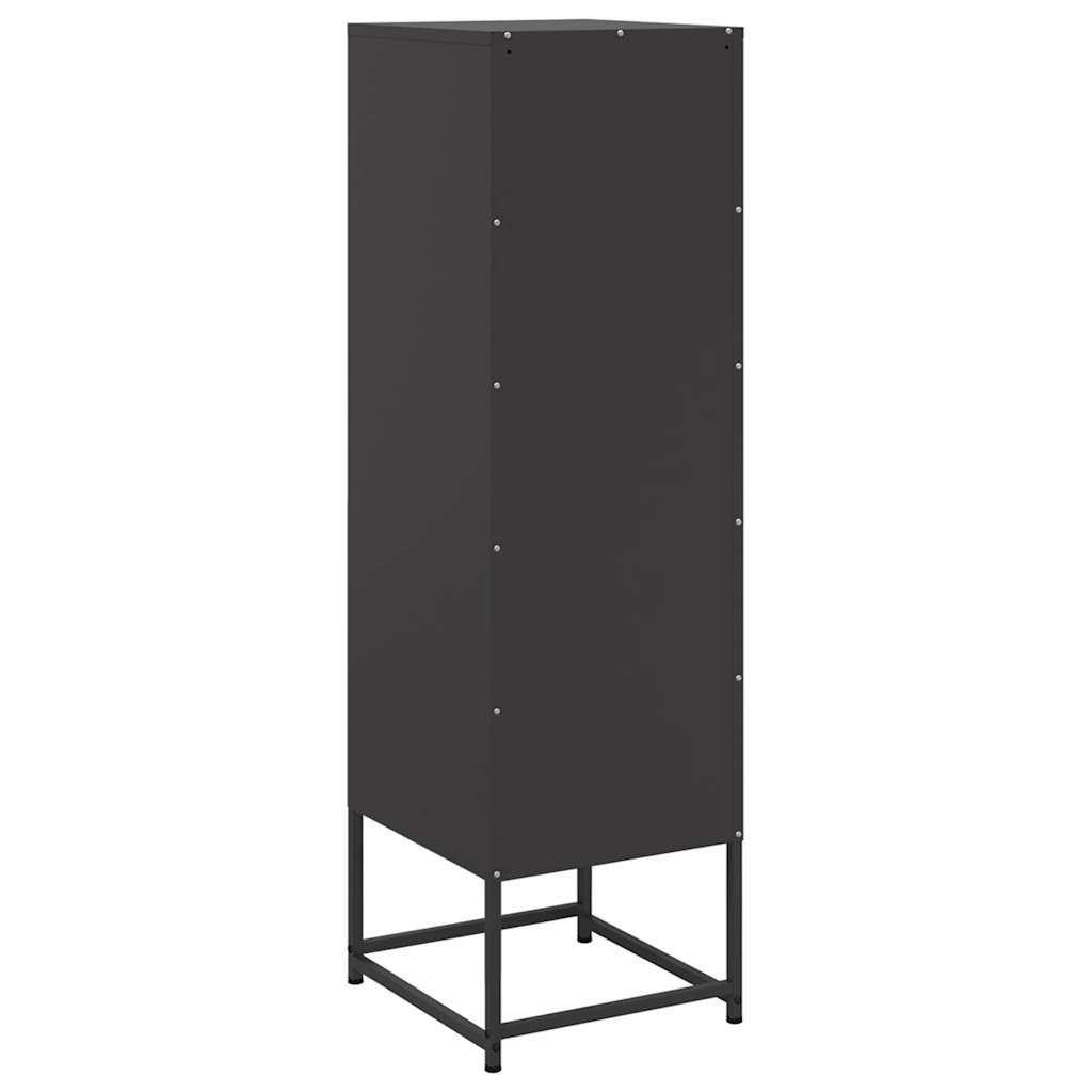 Highboard Schwarz 36x39x123 cm Stahl