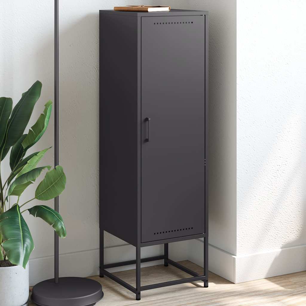 Highboard Schwarz 36x39x123 cm Stahl