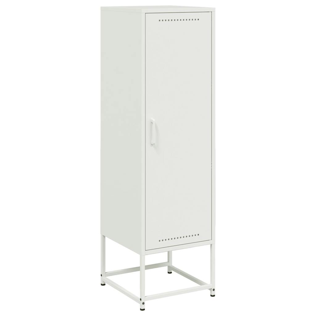Highboard Weiß 36x39x123 cm Stahl