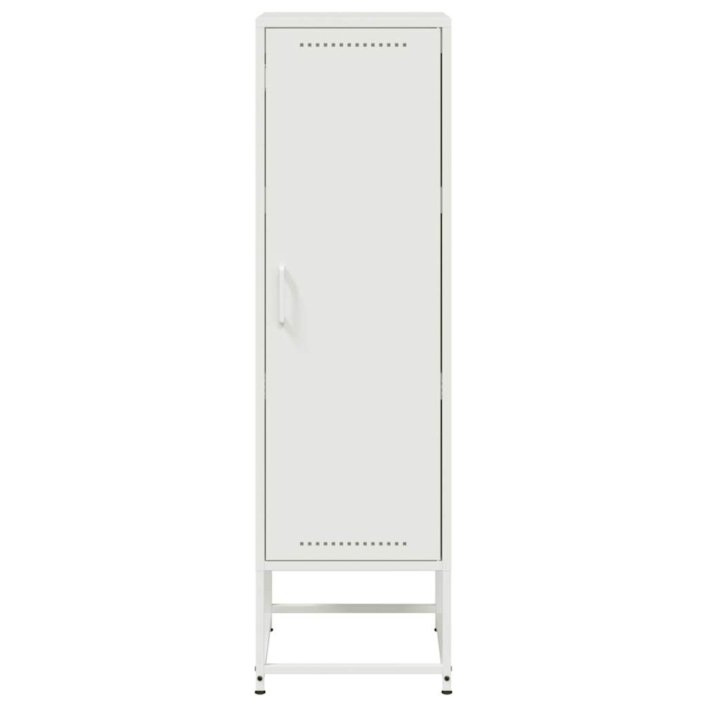Highboard Weiß 36x39x123 cm Stahl