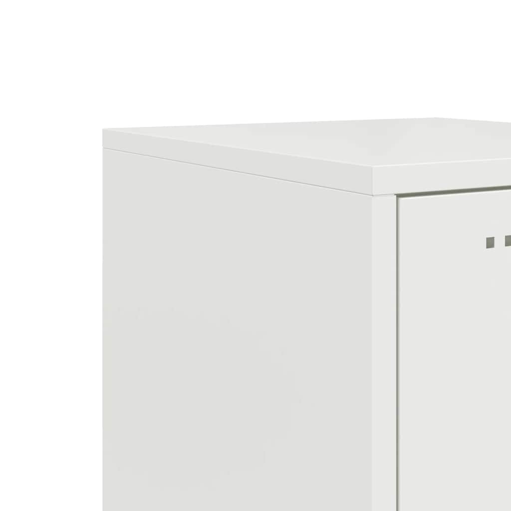 Highboard Weiß 36x39x107 cm Stahl