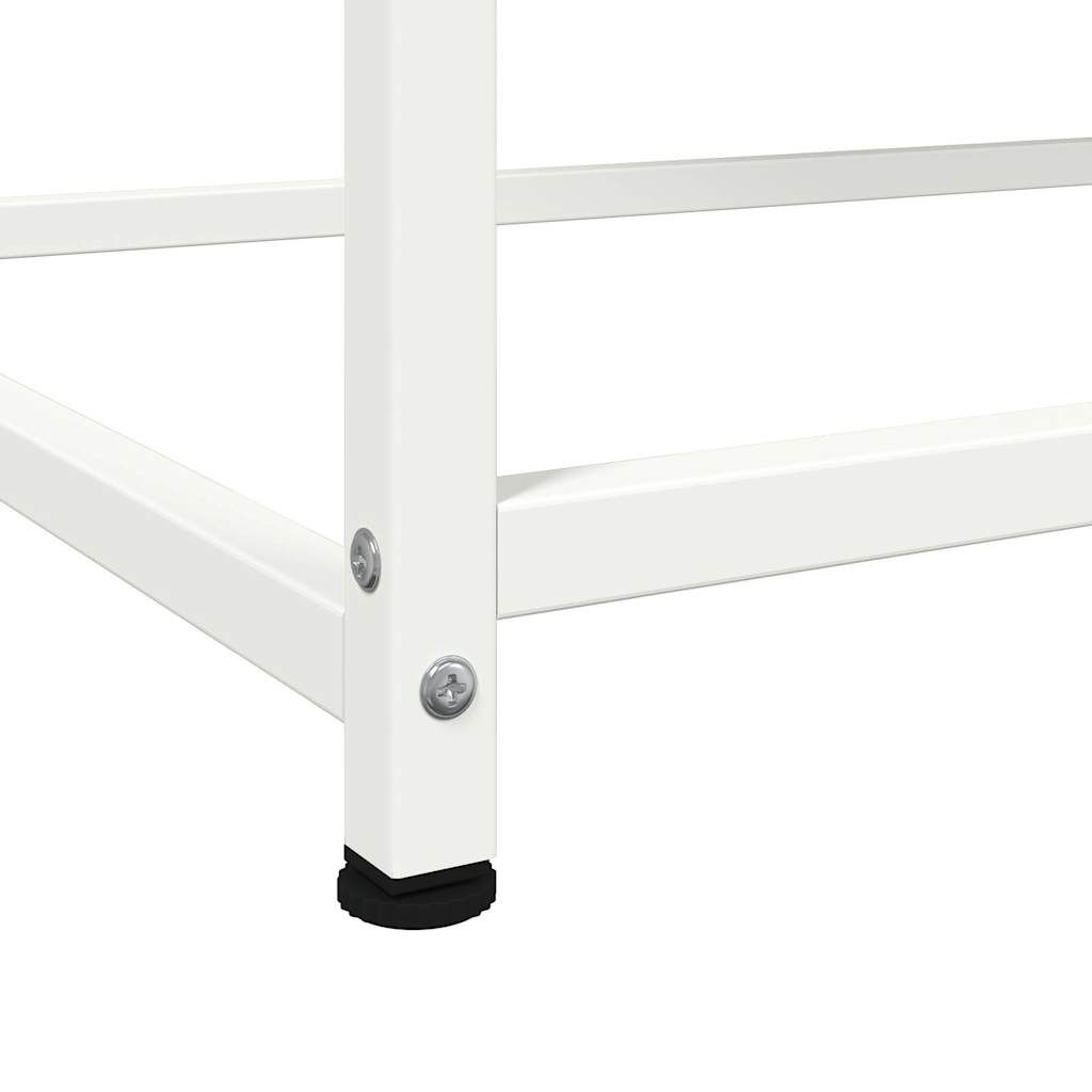 Highboard Weiß 100,5x39x107 cm Stahl
